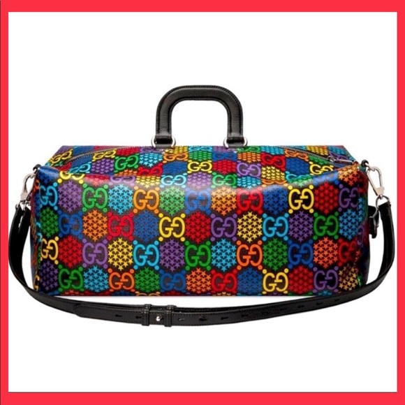 🤩New w/Box Gucci Psychedelic Small Duffle Purse Bag Convertible to Backpack🤩 - Picture 1 of 16